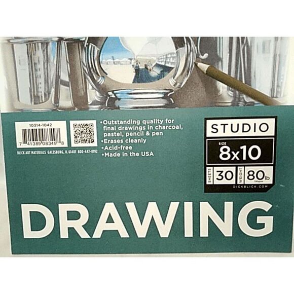1 Blick Studio Drawing Pad - 8" x 10" 30 Sheets 80lb Drawing Spiral Bound - Art - Picture 4 of 7